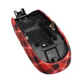 Dax zadel tartan motief rood voor 5,5 liter frames (Honda, Skyteam,Zhenua,..)