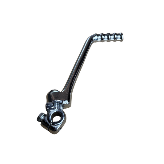 Off set kickstart pedaal kort model chrome voor 14mm as - Dax, Monkey..