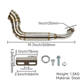 Uitlaat Dax, Monkey GP Custom Side pipe RVS