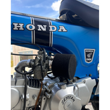 Angled Foam Luchtfilter zwart met montageklem - 35,38,45 en 48mm