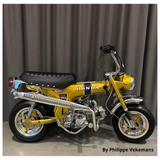 Zwart Dax zadel CT70 model geschikt voor 12 volt Dax