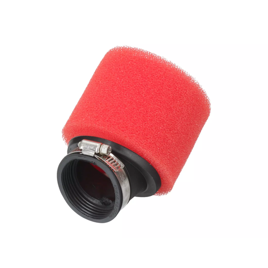 Rodefoam luchtfilter 48mm - gebogen aansluiting 45 graden