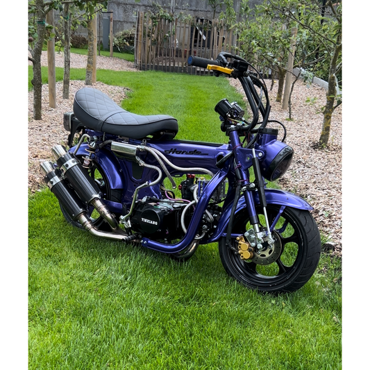 Laag zadel banaan diamant patroon zwart voor Honda,Skyteam,Zhenua,... dax