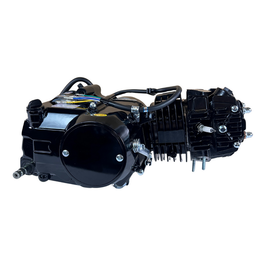 Madmunk 125cc motorblok zwart - Manueel - 4 Versnellingen kickstart.