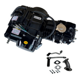 Madmunk 125cc motorblok zwart - Manueel - 4 Versnellingen kickstart.