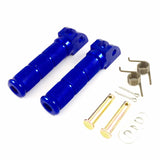 CNC footrests - 21 mm blue for dax and monkey models