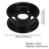 Vijf spaaks velgenset 10 inch - 3.50 x 3.00 geschikt voor Monkey en Dax