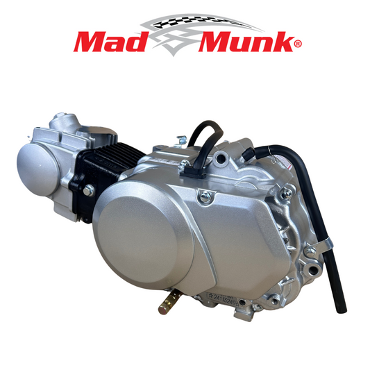 Madmunk 50cc Motorblok zilver- Manueel - 4 Versnellingen kick start. Dax,. (49cc)