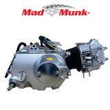 Madmunk 50cc Motorblok zilver- Manueel - 4 Versnellingen kick start. Dax,. (49cc)