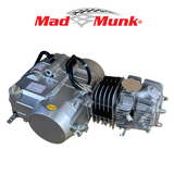 Madmunk 125cc motorblok zilver - Manueel - 4 Versnellingen kickstart. Dax, monkey, Pitbike,..