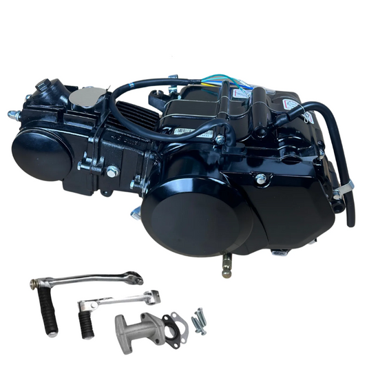 50cc Motorblok zwart  - Manueel - 4 Versnellingen kick start. Dax,. (49cc)