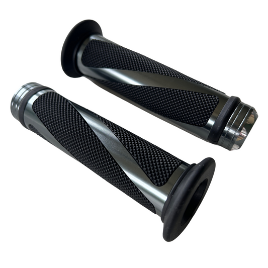 Twister handvaten titanium voor 22,2mm sturen CNC Dax en Monkey