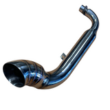 Exhaust for Dax and Monkey Sidepipe Chrome made from stainless steel