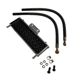 Oil cooler black 6 rows for connection to the cylinder head or clutch carter