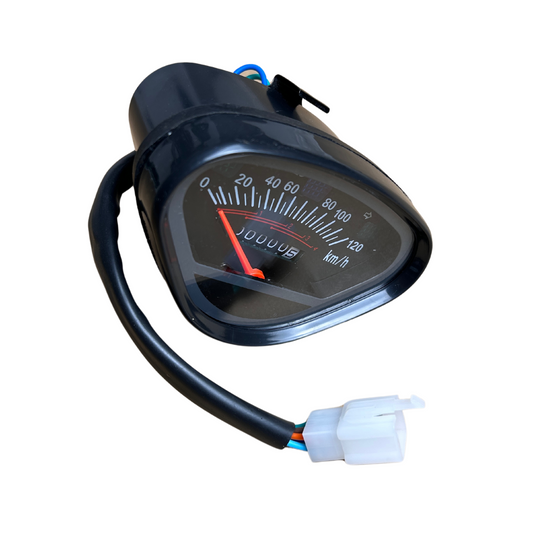 Kilometerteller voor Dax 120km/u zwart - 5 pins aansluiting