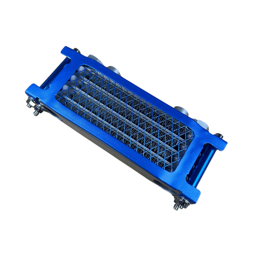 Complete oliekoeler set 4 lagen blauw voor Dax, Monkey, PBR