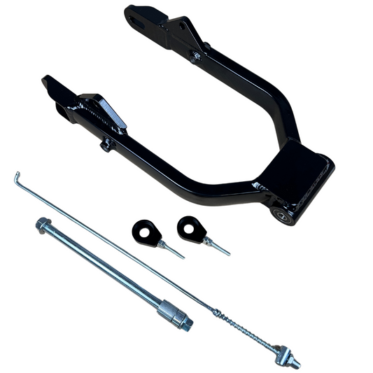 Achterbrug set voor Dax + 5cm zwart - met toebehoren