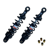 Achterveren / schokdempers 285mm OKD type  set met 6 zwarte spoelen