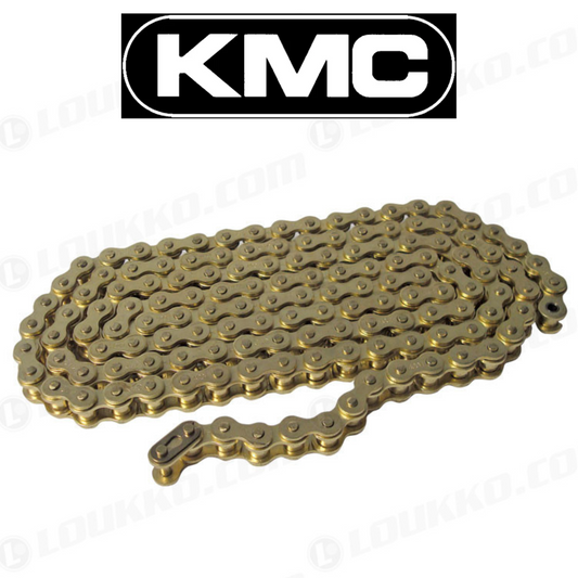 Ketting KMC goudkleurig 420 - 130 links voor Dax, Monkey...