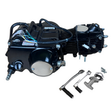 50cc Motorblok zwart  - Manueel - 4 Versnellingen kick start. Dax,. (49cc)