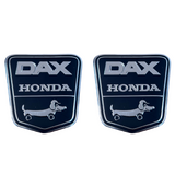 Funny-dog Dax honda kader stickers  zwart- zilver 2 stuks