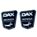 Funny-dog Dax honda kader stickers  zwart- zilver 2 stuks
