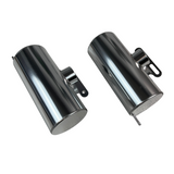 Twee extra aluminium benzinetanks chrome - 1 liter