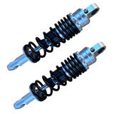 Achterveren / schokdempers 285mm zwart met Chrome