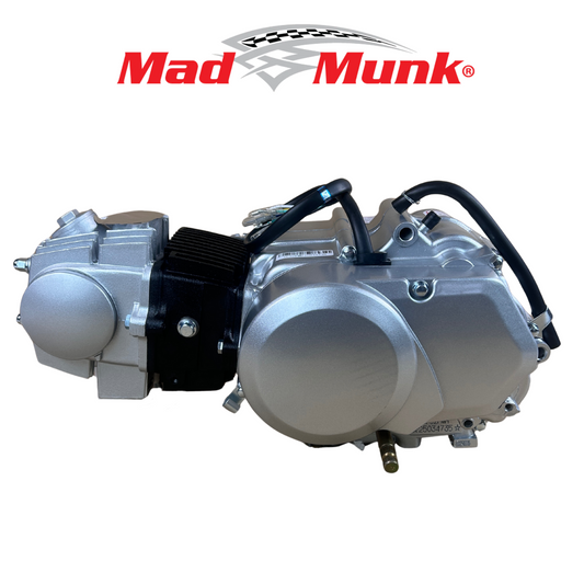 Madmunk 110cc motorblok zilver / grijs - Manueel - 4 Versnellingen kickstart. Dax,.. (108cc)