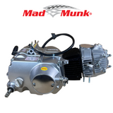 Madmunk 110cc motorblok zilver / grijs - Manueel - 4 Versnellingen kickstart. Dax,.. (108cc)