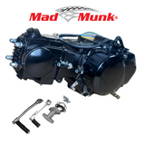 Madmunk 72cc Motorblok zwart- Manueel - 4 Versnellingen kick start. Dax,. 70cc