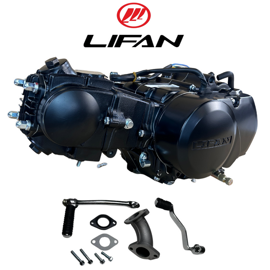 Lifan 50cc Motorblok zwart - Manueel - 4 Versnellingen kick start. Dax,. (49cc)