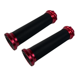 Handvaten rood voor 22,2mm sturen Dax, Monkey, PBR, Pitbike..