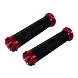 Handvaten rood voor 22,2mm sturen Dax, Monkey, PBR, Pitbike..