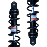 Achterveren / schokdempers 285mm OKD type  set met 6 zwarte spoelen