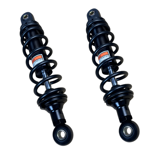 Achterveren / schokdempers 285mm OKD type  set met 6 zwarte spoelen