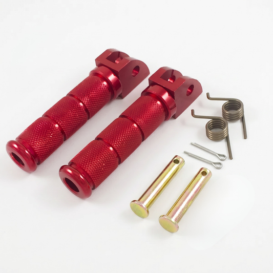 CNC voetsteuntjes - 21 mm rood voor Dax en Monkey modellen