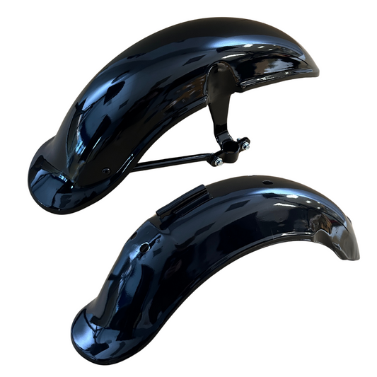 Duitse Spatborden german look Zwart Dax en Chaly