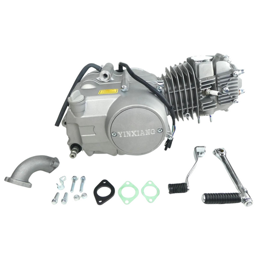 YX 140cc Motor Chrome / Silver - Manuel - Kickstart