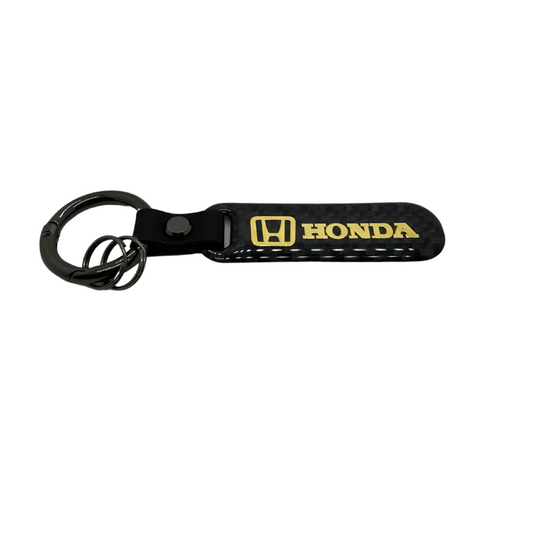 Honda Key Ring Carbon avec lettres d'or