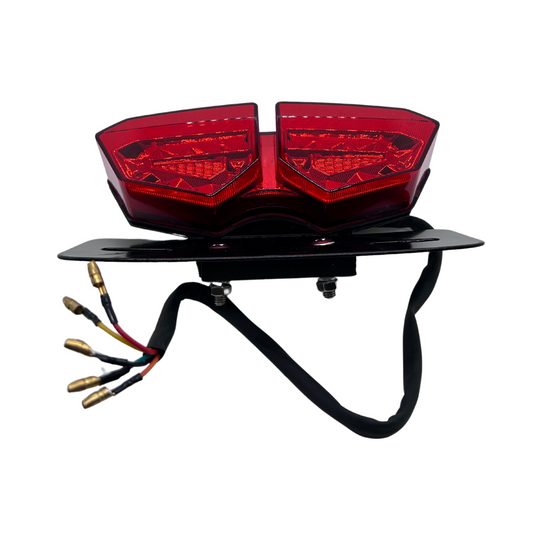 Rear light diamond LED model red with built -in flashing lights CE approved