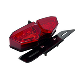 Achterlicht Diamant LED model rood met ingebouwde knipperlichten CE gekeurd