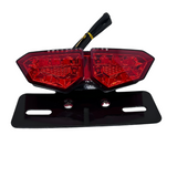 Achterlicht Diamant LED model rood met ingebouwde knipperlichten CE gekeurd