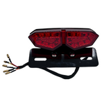 Achterlicht Diamant LED model rood met ingebouwde knipperlichten CE gekeurd