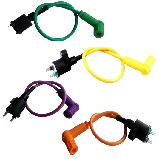 Full coil 12v spark plug cable (bobbin) choice of color