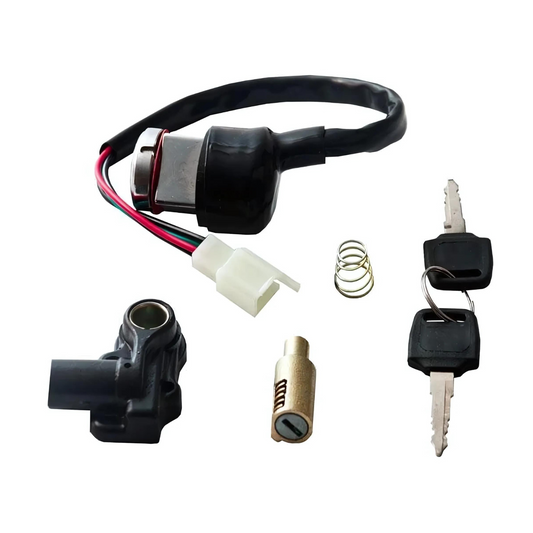 Complete contactslot - stuurslot en zadelslot set voor Dax 12 volt