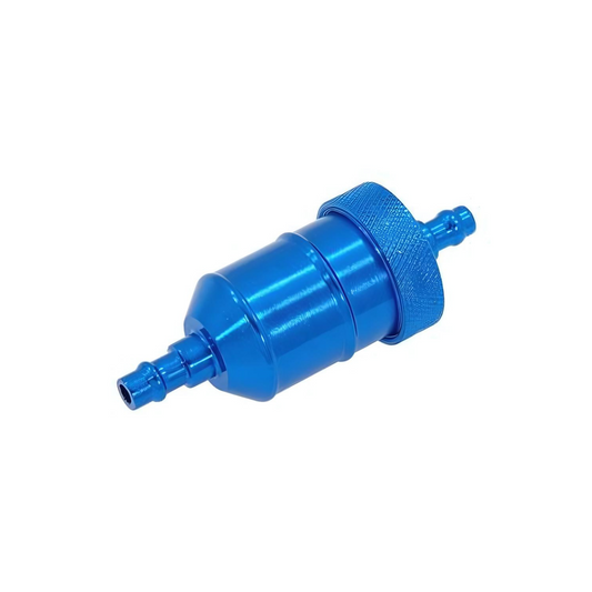 Petrol filter blue -colored aluminum for 6mm cables