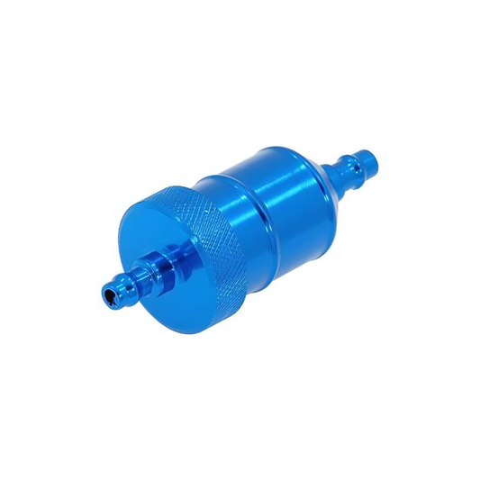 Petrol filter blue -colored aluminum for 6mm cables