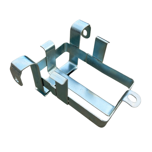 Batterijhouder Dax voor 12 volt batterij kleur chrome