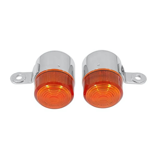 Pinkers / Flashing lights Dax Oranje Lens 12V lamp (2 pieces)